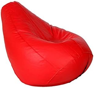 Comfy Bean Bag - Size Xl - Filled with Bean Filler (Red)