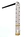 EISCO Sling Psychrometer Kit - Includes Dry Bulb & Wet Bulb Thermometers, Handle, Cloth Sleeve, Screw, Rubber Bands, Psychrometric Chart - Determine Relative Humidity & Dew Point