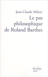 Le  pas philosophique de Roland Barthes