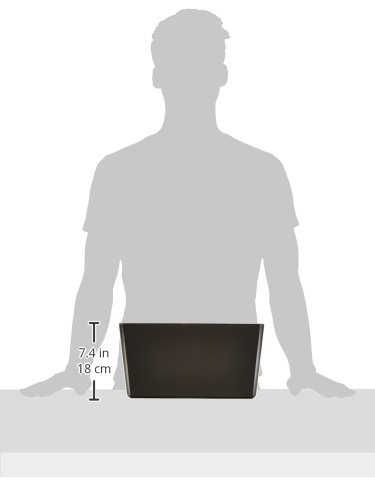 Deflecto DocuPocket, Wall File Organizer, Stackable, Letter Size, Black, 1 Compartment, 13"W x 7"H x 4"D