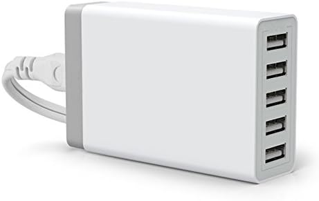 YENBEY Wall Charger:30W/5A USB Travell Wall Charger Adapter With Foldable Plug for iPhone,iPad,Samsung Galaxy, Motorola,HTC,Other Smartphones,External Batteries and More (white)