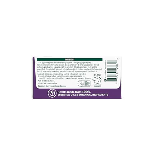 SEVENTH GENERATION, FABRIC SOFTENER SHEETS LAVENDER, 80 COUNT
