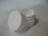 Lip Balm Containers - 0.25 Ounce White Plastic Lip Balm Jars w/lids, 12 Pack