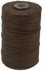 Waxed Irish Linen Crawford Cord 2 Ply spool (app 200 yds) WALNUT BROWN