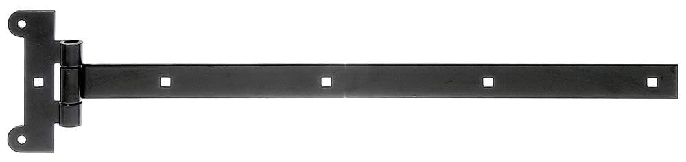 T-Hinge with Press-Fitted Pin Band: 491 x 30 mm/Scharnier: 121 x 51 mm schwarzer Tauchlack