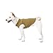 Gooby Fleece Vest Dog Sweater - Clay, Medium - Warm Pullover Fleece Dog Jacket with O-Ring Leash for Small to Medium Dogs