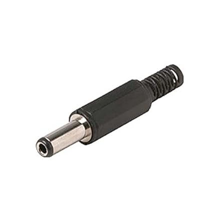 2.1 mm Male Plug DC Power 5.5 mm Screw Connector Coaxial Black Plastic Handle Camera Charger