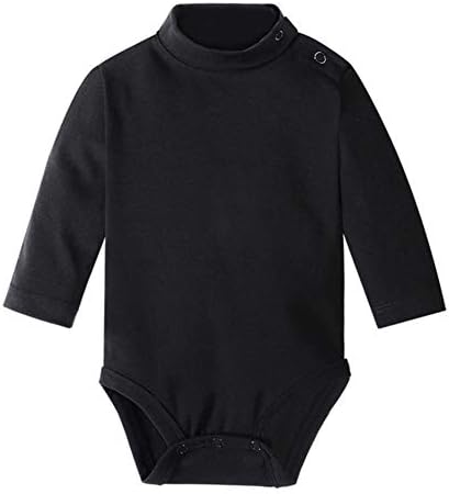 DANROL Baby Long Sleeve Solid Turtleneck Bodysuits Multicolor 3 Months-3 Years