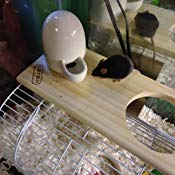 Wpmlady Drinking Water Feeder Ceramics Slient Bottle Waterer Automatic Small Pets for Bird Guinea Pig Hamster Hedgehog Chinchilla Ferret, White, 8Oz - Thumbnail 5