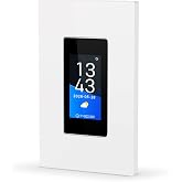 Zigbee Touchscreen Light Switch with Power Monitoring, 2-Gang | Neutral Required, Tuya Zigbee Hub Required, Works with Tuya/Smart Life, Homey, SmartThings, Home Assistant, and Zigbee2MQTT