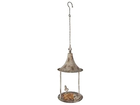 Aged Metal Bird Feeder Amazon Co Uk Kitchen Home