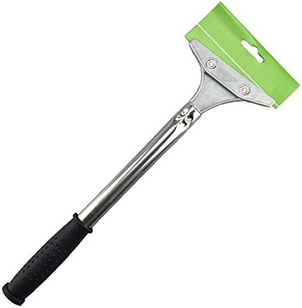 Cleaning Glass Wall Scraper with Heavy Duty 4-inch Blade Multipurpose Metal Scraper/Stripper with Long-Handle