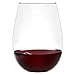 Set of 8 European-Made Stemless Wine Glasses | Voted New York Times Best Stemless Glass of 2017 | 17 FL Oz. | 100% Lead-Free Crystal | Thin | Dishwasher-Safe | Gift Box | Perfect for Everyday Use