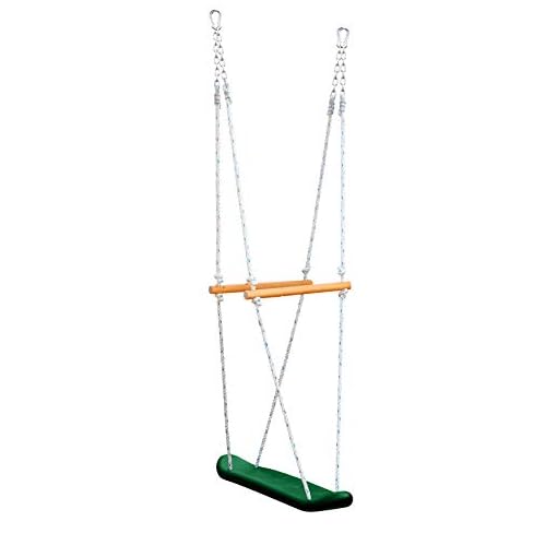 Gorilla Playsets 07-0026 Skateboard Swing Standing Swing for Outdoor Swing Set, Green, Black