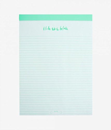 "Blah Blah Blah" Notepad in Blue Lagoon By Elum Designs