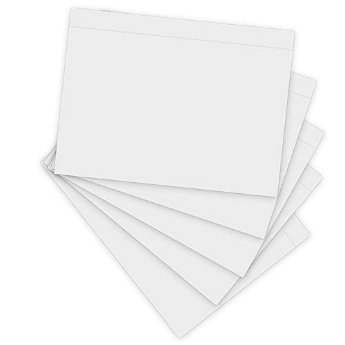 Methdic 7.5" x 5.5" Clear Strong Adhesive Packing List Shipping Labels Envelopes Pouches (500 Pack) - Thumbnail 3