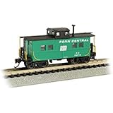Northeast Steel Caboose -Penn Central - Jade Green with Black Roof - N Scale