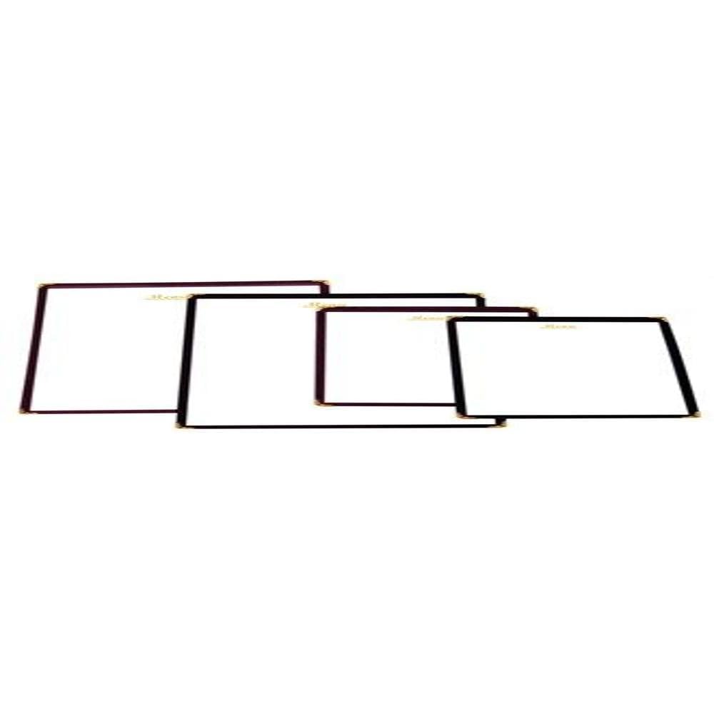 Olympia E291 Four Page American Style A5 Menu Cover, Black