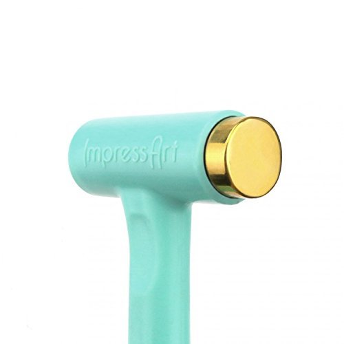 ImpressArt Brass Head Ergo-Angle Metal Stamping Hammer (1 Pound), Great for Stamping Jewelry, Leather & Wood - Thumbnail 7