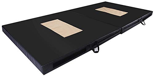 BalanceFrom GoGym All-Purpose 4'x8'x4 Extra Thick High Density Anti-Tear Gymnastics Gym Folding Exercise Aerobics Mats