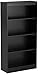 South Shore Axess 4-Shelf Bookcase Pure Black, Contemporary