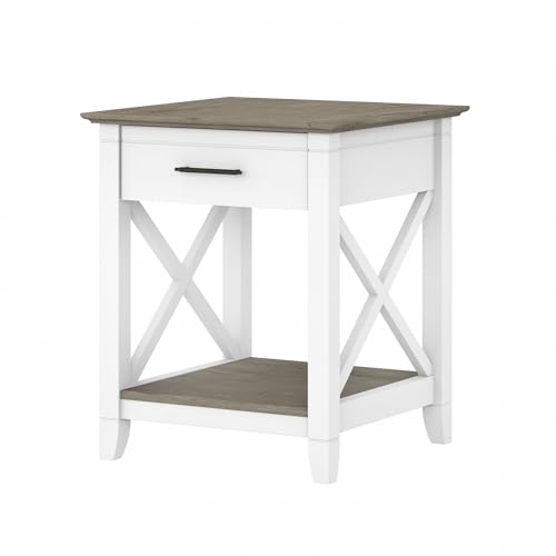 Bush Home End Table with Drawer, Nightstand with Storage, Living Room and Bedro…