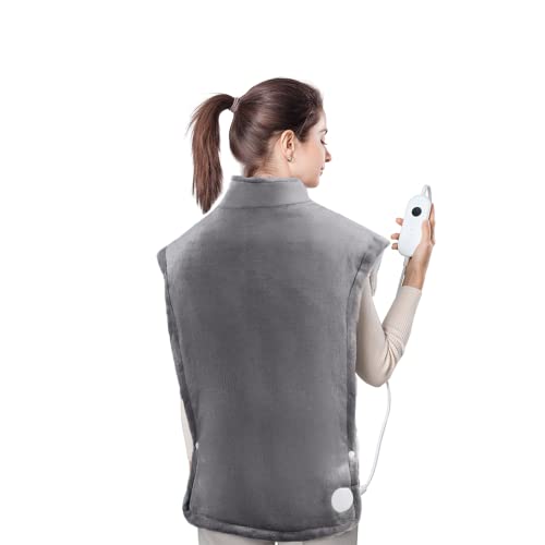 Heating Pad for Back & Neck, Extra Large Wearable Heated Pad with 6