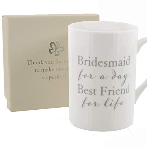 Amore Bridesmaid Thank You Mug With Sentiment Presentation Box