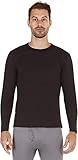Bodtek Mens Thermal Underwear Shirt Fleece Lined Long Sleeve Baselayer Top