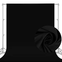 Aimosen 10x8 FT Black Backdrop Background for