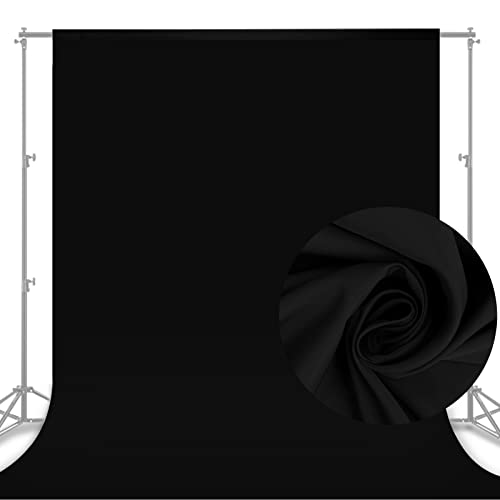 Aimosen 10x8 FT Black Backdrop Background for