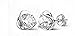 YINHAN® Women's Sterling Silver Heart Shape Stud Erarings