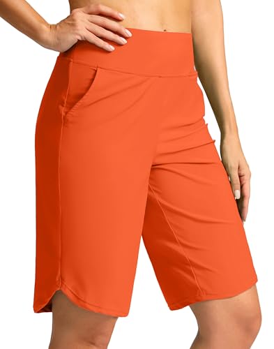 Women Knee Length Swim Board Shorts