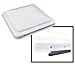 HENG'S INDUSTRIES White Thermal Pane Lid for Heng's Vortex 1, Vortex 2, and 70000 Series RV Vents | Polyethylene | 90110-C1