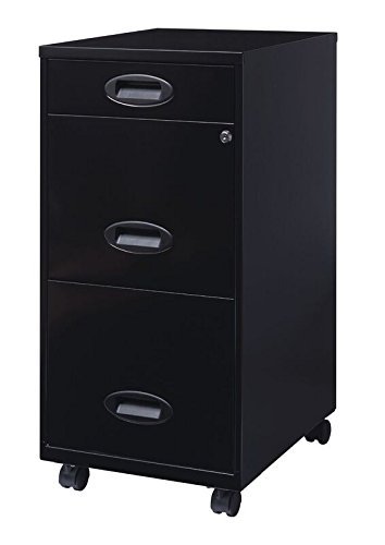 Lorell LLR17427 SOHO Mobile Cabinet, Black (Renewed) - Thumbnail 2