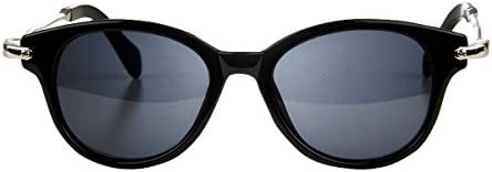 Polarized Black and Silver Retro Toddler Sunglasses
