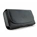Black Horizontal Leather Cover Belt Clip Side Holster Case Pouch For T-Mobile Alcatel One Touch Fierce 2