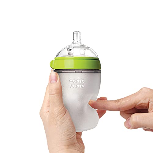 Comotomo Baby Bottle, Green, 8 oz (2 Count) - Image 4