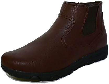 Faranzi Men's F41143 Brown Professional Nonslip Comfort Work shoe (6.5)