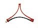 T Plug Serial Battery Connector Cable Deans Style Series w/ 12AWG Silicone Wire For RC LiPo Battery Male and Female Connectors