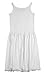 Coral Kids Cotton/Poly V Neck Non Cling Girls Full Slip (8, White)