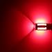 Extremely Bright 1157 7528 LED BAY15 Bulb Brake Light Bulbs 33 SMD Brilliant Red Tail Lights Stop Lamp with Projector Lens Replacement 2pcs