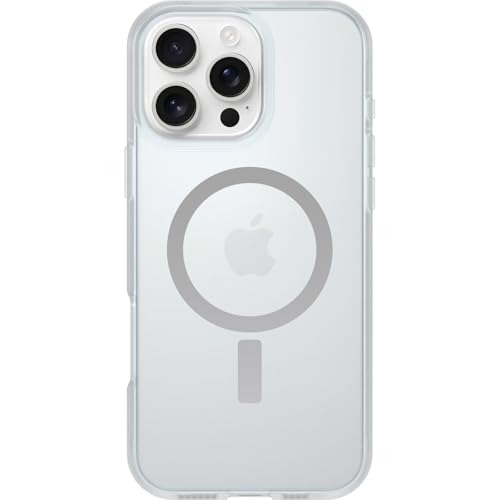 OtterBox Sleek Series MagSafe Hülle für iPhone 16 Pro Max, stoßfest, sturzsicher, ultraschlank, schützende Hülle, Getestet nach Militärstandard, Transparent, Keine Einzelhandelsverpackung