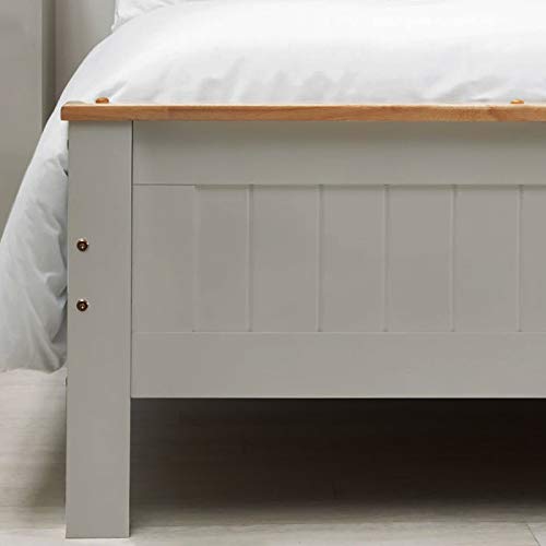 Home Kitchen Inmozata 5ft Solid Pine Wooden Bed Frame King Size