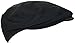Ted and Jack - Street Easy Traditional Solid Cotton Newsboy Cap (Black X Large, Black)