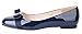 Verocara Women's Flat Round Toe with Bow-tie Casual Balleria Genuine Leather Shoes for Party and Office