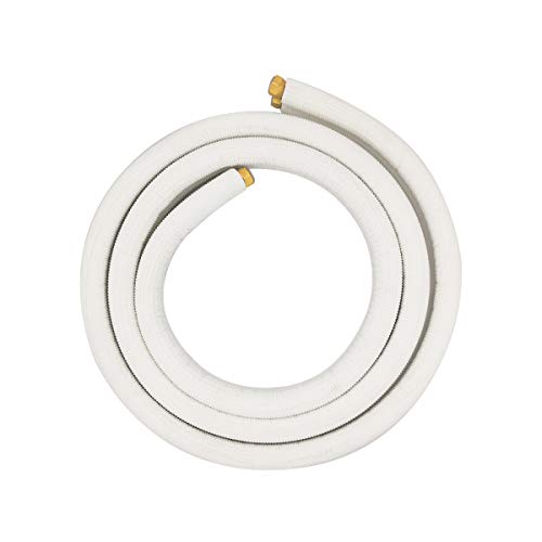 Air Jade Insulated Copper Pipes Line Set for Ductless Mini Split Air Conditioning,Heat Pump System,1/4