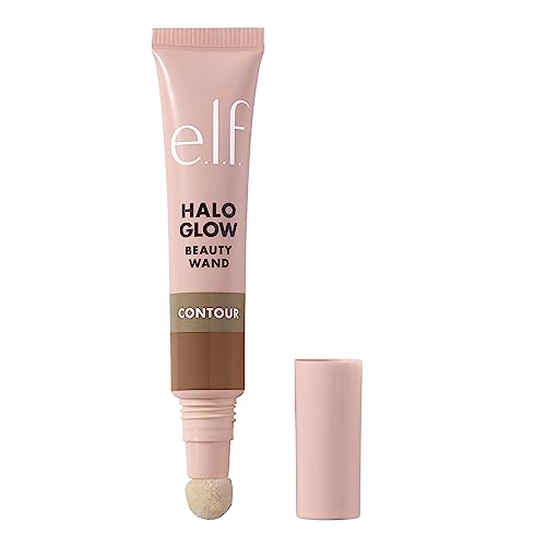 e.l.f. Halo Glow Contour Beauty Wand, Liquid Contour Wand For A Naturally Sculpted Look, Buildable Formula, Vegan and Cruelty-free, Light/Medium