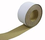 Abn Adhesive Sticky Back 220-Grit Sandpaper Roll 2-3/4in x 20 Yards Aluminum Oxide Golden Yellow Longboard Dura PSA