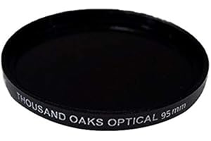THOUSAND OAKS OPTICAL Threaded Black Polymer Solar Filter for Cameras, 55mm, SolarLite, Part #55T.